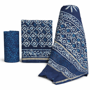 Cotton Combed Woven Brocade Fabric <b>Set</b> <b>for</b> <b>Women</b> Soft Breathable Eco-Friendly Animal Print Dress Material <b>for</b> Kurtis Salwar - Product Image 1