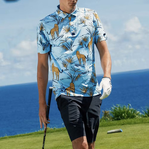 ... Polo de golf de manga corta para hombre con cuello hecho con material ligero y suave para entrenamiento físico y ropa de calle - Product Image 4