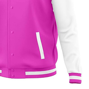 Logotipo personalizado de alta calidad Chenille bordado Patchwork Streetwear invierno Bomber Letterman hombres cuero Varsity chaquetas para hombres - Product Image 6