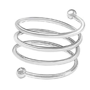 Nouvel arrivage Anneaux de serviette argentés décoratifs pour la maison Anneaux de serviette en métal pour la décoration de la maison et du mariage - Product Image 1