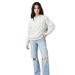 Vente chaude Streetwear Design Personnalisé Uni Coupe Régulière Respirant French Terry Chaud À Manches Longues Conception Femmes Sweats - Product Image 6