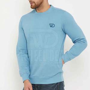 Wholesale Rate High Quality Custom <b>Plain</b> <b>Sweatshirts</b> Men's Clothing Long Sleeve Casual <b>Sweatshirt</b> - Product Image 3