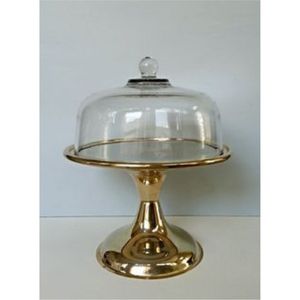 Premium <b>Round</b> Metal Cake Pedestal 2-Tier Style Decorative Gold Dessert Holder Antique Black & Gold Tableware Centerpiece Stand - Product Image 3