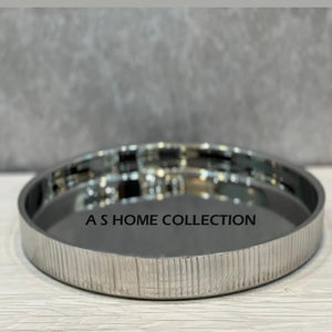 ถาดโลหะสำหรับตกแต่งโต๊ะดีไซน์รูปเห็ดทำจากนิกเกิลรูปทรงกลมงานหัตถกรรม - Product Image 6