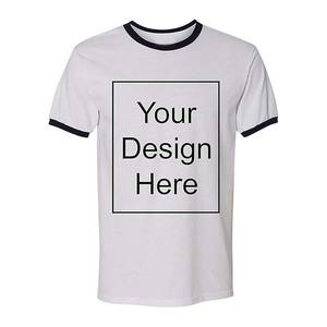 Camisetas para Hombre, Camiseta Ringer con Cuello y Puños en Color de Contraste, 50/50 Algodón/Poliéster - Product Image 4