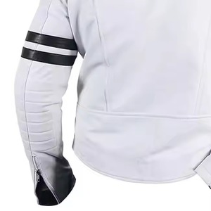 แจ็กเก็ตหนังสำหรับผู้ชายเสื้อแจ็คเก็ตหนังคอพับลงสำหรับกลางแจ้งไซส์ใหญ่พิเศษ - Product Image 3