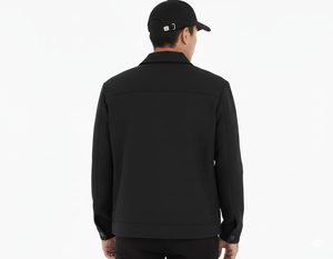 เสื้อผู้ชายแบบกลับด้านได้ ผ้าอะคริลิกผสมขนสัตว์ ป้องกันรอยยับ กระดุมแถวเดียว คอตั้ง ความยาวปานกลาง สำหรับฤดูใบไม้ร่วงและฤดูหนาว ผลิตจากวัสดุที่เป็นมิตรต่อสิ่งแวดล้อม - Product Image 2