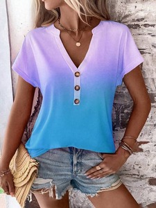 Sublimación personalizada Camisetas de mujer Camiseta casual para mujer Camiseta Mujer - Product Image 3