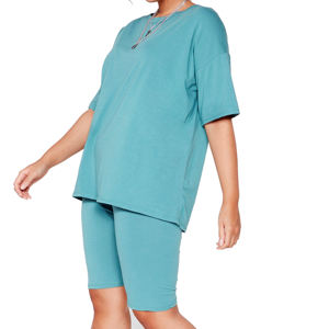 Ensemble de shorts de compression pour femmes T-shirts Gym Fitness Wear Tee Yoga Shorts Ensembles de deux pièces Ensembles de shorts d'entraînement d'été de haute qualité - Product Image 4