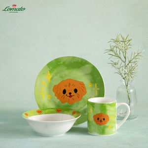 Vajilla de Cerámica Elegante para Niños con Estampado de Osito de Peluche, Decoración para Mesa de Comedor con Diseños Decorativos para Hotel, Cafetería y Cocina - Product Image 5