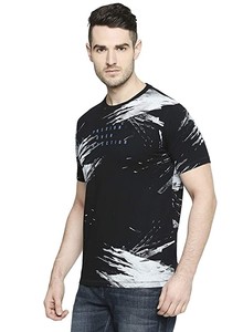 T-shirt à manches courtes pour homme, 100% coton tricoté, écologique, 180g, avec impression personnalisée par teinture Remazol et décoloration, couleur sur mesure - Product Image 5