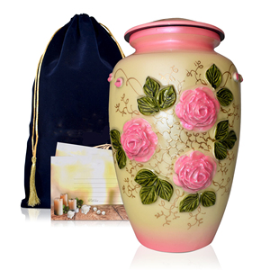 แจกันเก็บขี้เถ้าของมนุษย์สำเร็จรูปสีขาวเรียบและมันวาวแจกันโกศขนาดผู้ใหญ่ขายดี - Product Image 6