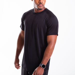 เสื้อยืดแขนสั้นแบบสปอร์ต ระบายอากาศได้ดี ชุดจ็อกเกอร์ผ้าฝ้ายลำลองสำหรับผู้ชาย ชุดฤดูร้อน 2 ชิ้น ชุดวอร์มสำหรับผู้ชาย - Product Image 5