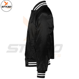 High Quality Custom Men's Satin Varsity Jacket Reversible Breathable <b>Winter</b> Letterman Style Baseball Fabric <b>Decoration</b> - Product Image 3