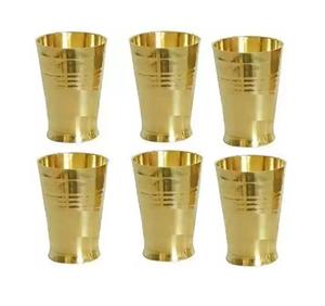 Vaisselle en verre à boire en laiton pur Articles de restauration Finition antique Verre en métal en laiton pour hôtel, restaurant ou usage domestique. - Product Image 5