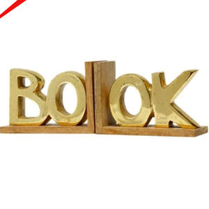 Sujetalibros de Calidad Exclusiva 2026, de Metal, Chapado en Oro, de Aluminio Fundido, Soporte para Libros de Escritorio - Product Image 2