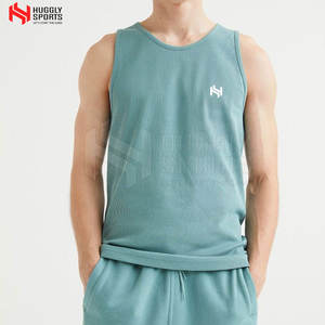 Camiseta sin mangas de alta calidad para hombre, diseño de punto informal, transpirable y de bajo precio, talla grande para entrenamiento de verano - Product Image 1