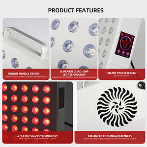 Perangkat Kecantikan Wajah Portabel Redfy Quad Core Lampu LED Fleksibel Near Infrared 630Nm 660Nm 810Nm 850Nm 300W Panel Terapi Cahaya Merah - Product Image 4