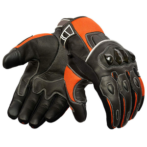 Guantes de carreras de motos con estampado de logotipo personalizado Unisex equipo de cuero de invierno ligero de alta calidad mejor diseño transpirable gimnasio - Product Image 1