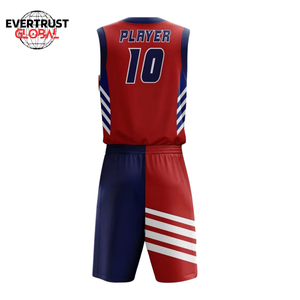 Uniforme de Baloncesto Unisex Ligero de Alta Calidad, Diseño de Logotipo Personalizado Impreso, Transpirable, de Secado Rápido, Antibacteriano, Talla Grande - Product Image 2