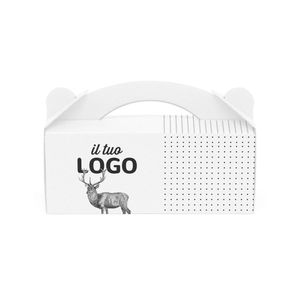 Caja de Cartón Reciclado Personalizada con Asa, 25x10x10 cm, Laminación Brillante - Product Image 5