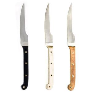 Couteau utilitaire médiéval en acier inoxydable fait à la main personnalisé de vendeur chaud avec fourreau en cuir de peau de vache couteau de cuisine de haute qualité - Product Image 1