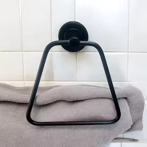 Modern Wall-Mounted Adjustable Self-Adhesive Hand <b>Towel</b> Holder Cloth Hanger for Bathroom Kitchen & Hotel <b>Towel</b> Holder - Product Image 6