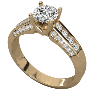 Anillo de Compromiso con Diamante Solitario Redondo - Product Image 1