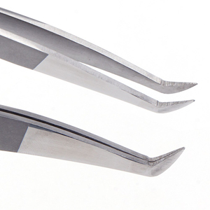 Eyebrow Eyelash Extension Case Applicator Private Label Blooming Curved Volume Lash <b>Tweezer</b> - Product Image 1