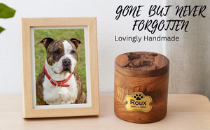 Lichtenberg Mango <b>Wood</b> Cremation <b>Urn</b> Red Resin InlayHandmade Cremation <b>urns</b> <b>for</b> Human And Pet <b>Ashes</b> - Product Image 4