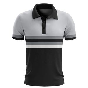 Vêtements de golf à prix avantageux, impression par sublimation, design personnalisé, uni, 100% polyester, séchage rapide, manches courtes, pour hommes, t-shirt - Product Image 6