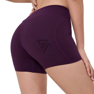 Women's <b>Shorts</b> High-Waisted Athletic <b>Shorts</b> Waterproof <b>Gym</b> and Workout Elastic <b>Shorts</b> with Pocket for Running and Sports - Product Image 5