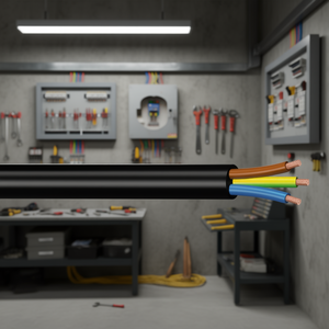 Cable Eléctrico de Tres Núcleos H05VV-F, 10m, Negro, PP0366, 1 Cable de Alimentación con 3x1 mm² - Product Image 3