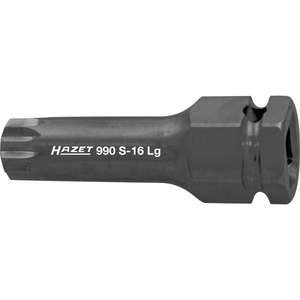 Hazet 1/2'' Long <b>Impact</b> Screwdriver <b>Socket</b> with XZN Square and Serration Profile - Product Image 1