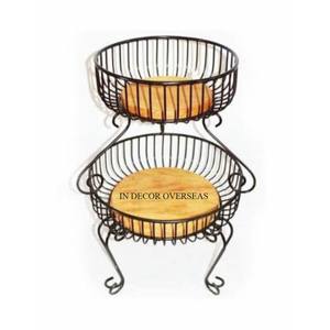 Cesta de almacenamiento de frutas y pan de forma redonda hecha de madera de ratán de alta calidad, suministros a un precio impresionante - Product Image 4