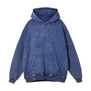 2025 Vintage sweat à capuche lavé à l'acide personnalisé motif de lavage de pierre ODM saisonnier automne sweat avec col à capuche - Product Image 1