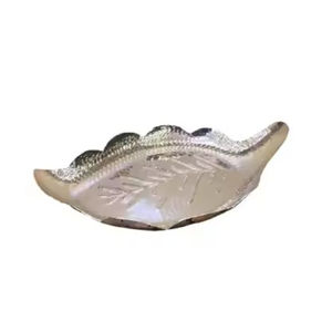 Fournisseurs en gros de plateau de service en forme de feuille plateau de service en aluminium plateau de service à dessert en métal antique plat en Inde - Product Image 6