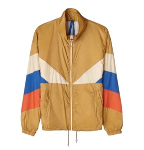 Veste coupe-vent en nylon pour femme de qualité supérieure avec logo personnalisé, blocs de couleur, patchwork, respirante, veste coupe-vent unie pour femme, automne - Product Image 1