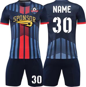Custom Made Sublimation Sports Team Wear Polyester Unisex Soccer <b>Jersey</b> <b>Short</b> Set Soccer Uniforms - Product Image 2