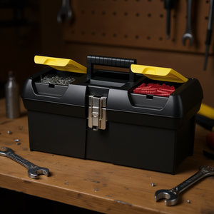 Caja de Herramientas Stanley con Bisagras Metálicas y 2 Bandejas Organizadoras - Caja de Herramientas Resistente - Product Image 3