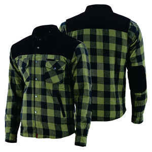 2025 Motorbike <b>Racer</b> Shirt Made With Aramid Fiber Lining Men Motorcycle Flannel Shirt Hot Selling Men Shirt for Biker - Product Image 2