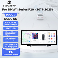 Radio de coche MEKEDE DUDUAUTO con sistema Android y reproductor de DVD para BMW Serie 1 F20 EVO (2017-2023) con pantalla ultra estrecha de 12.3 pulgadas