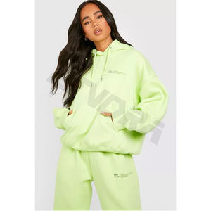 Venta al por mayor sudaderas con capucha de gran tamaño para mujer sudaderas con capucha de gimnasio para mujer Sudadera con capucha suelta recortada para mujer - Product Image 4