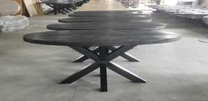 โต๊ะอ่านหนังสือสไตล์คลาสสิกโบราณตู้เหล็กและไม้สไตล์วินเทจอุตสาหกรรมย้อนยุคทันสมัยสำหรับห้องนั่งเล่นห้องโถงหรือบ้าน - Product Image 4