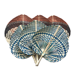 Ventilateur de décoration murale Bolga africain, éventail d'art à main en jonc de mer, éventail à main coloré - Product Image 5