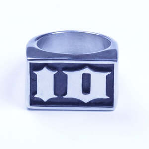 USA Seller Men's Fine Stainless Steel <b>Initial</b> Biker <b>Ring</b> IO Letter Size 8-15 SR123 - Product Image 1