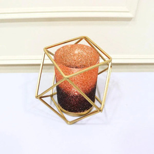 Metal Candle Holder with Glass Votive Add a Dramatic Flair to Your Home Modern <b>Tea</b> <b>Light</b> Sleek and Chic for Contemporary Living - Product Image 3