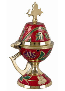 Brûleur à Bakhoor en acier inoxydable de qualité exclusive, design antique, forme ronde, brûleur à Oud à prix abordable - Product Image 4