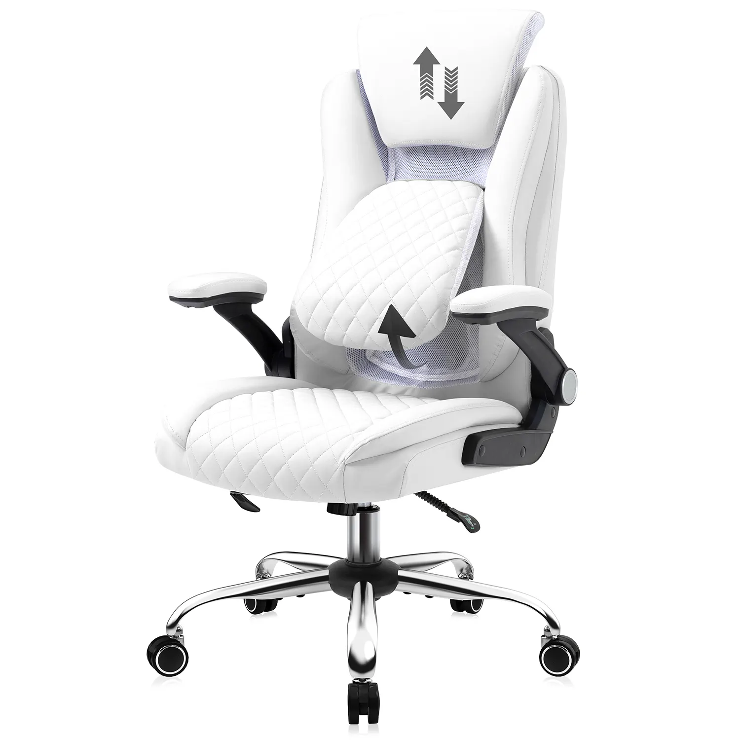 調節可能な椅子快適なエグゼクティブオフィスチェアPU高密度フォームオフィスチェアで布張りモダンな人間工学