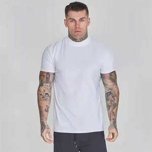 Camiseta de algodón 100% personalizada para hombre al por mayor, ropa informal ajustada y pesada con estampado genial para ropa de calle/deportiva - Product Image 1